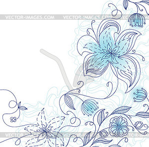 Floral backgrond - stock vector clipart