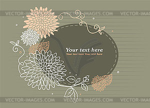 Floral backgrond - vector image