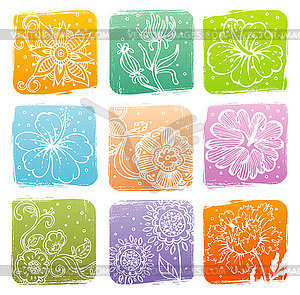 Floral backgrond - vector EPS clipart