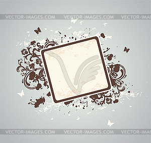 Floral background - royalty-free vector clipart