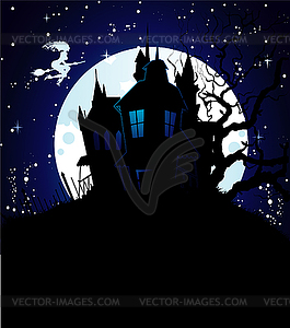 Halloween dark back - vector clipart