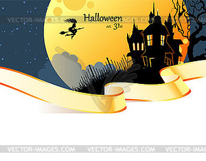 Halloween dark back - color vector clipart