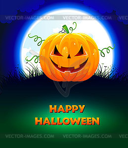 Halloween pumpkin - vector image