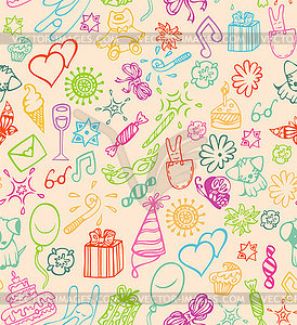 Happy birthday pattern - vector image