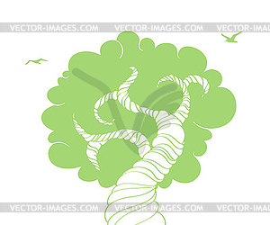 Stylized tree - vector clipart