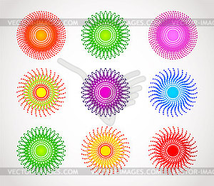 Color speech bubbles - color vector clipart