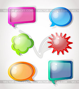 Color speech bubbles - vector clipart / vector image