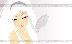 Beautiful woman - vector image