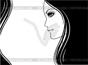 Beautiful woman - vector image