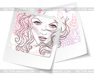 Beautiful woman - royalty-free vector image