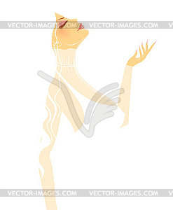 Beautiful woman - vector image