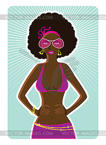 Woman in sunglasses - vector clipart