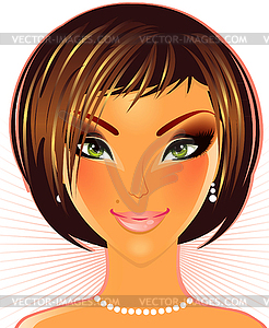 Beautiful woman - vector clipart