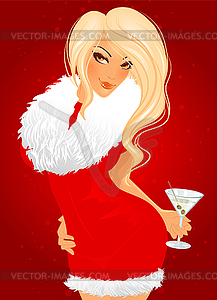 Party girl - vector image