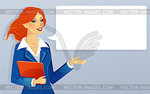 Businesswoman - vector clipart