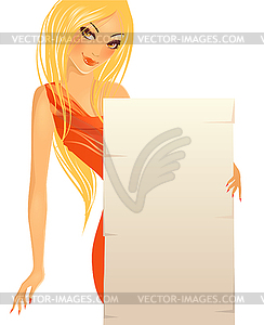 Businesswoman - vector clip art