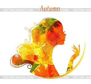 Beautiful woman - vector clipart / vector image