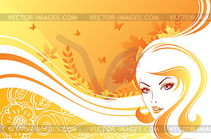 Beautiful woman - vector image
