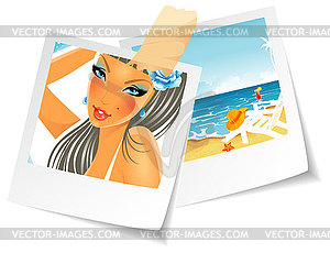 Summer photo - vector clipart