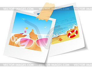 Summer photo - vector clip art