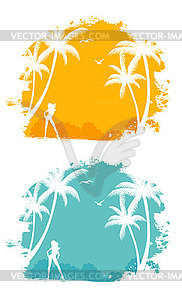 Tropic back - vector clip art