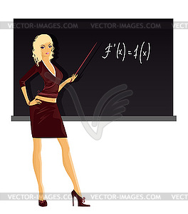 Teacher - royalty-free vector clipart