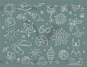 Summer icon - vector clipart