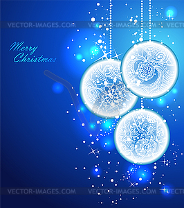 Xmas balls - vector image