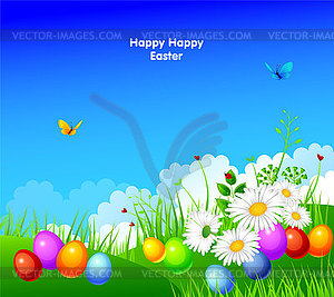 Easter template - vector clipart