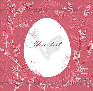 Easter template - vector image