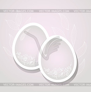 Easter template - vector clipart