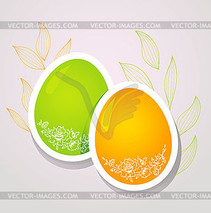 Easter template - vector clipart