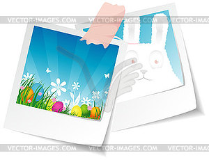 Easter photo - vector clip art