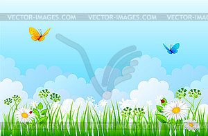 Summer grass - vector clipart