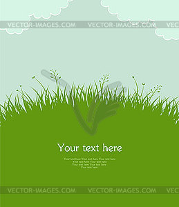 Summer grass - vector image