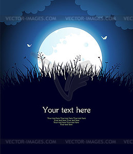 Summer grass - royalty-free vector clipart