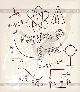 Physics set - vector clipart