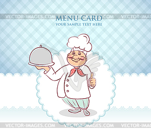 Chef cook men - vector image