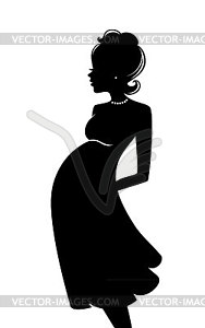 Pregnant woman - vector clipart