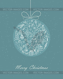 Xmas ball - vector image