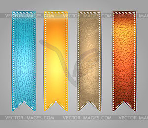 Textured colorful Stickers - vector image