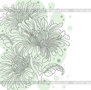 Floral backgrond - vector clipart