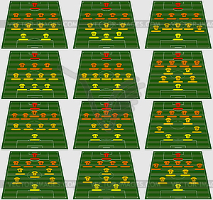 Football Tactic - vector image