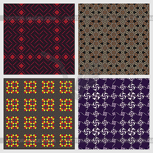 Abstract Seamless Patterns - vector image