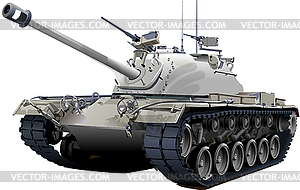 Коричневый танк - клипарт в векторном формате