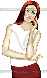 Business woman - vector image