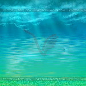Абстрактный под водой фона - векторное изображение
