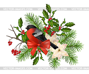 Christmas decorative composition - vector clip art