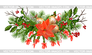 Christmas Holiday Garland - vector clipart