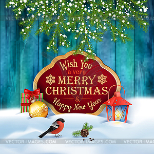 Christmas Greeting Card - vector clipart